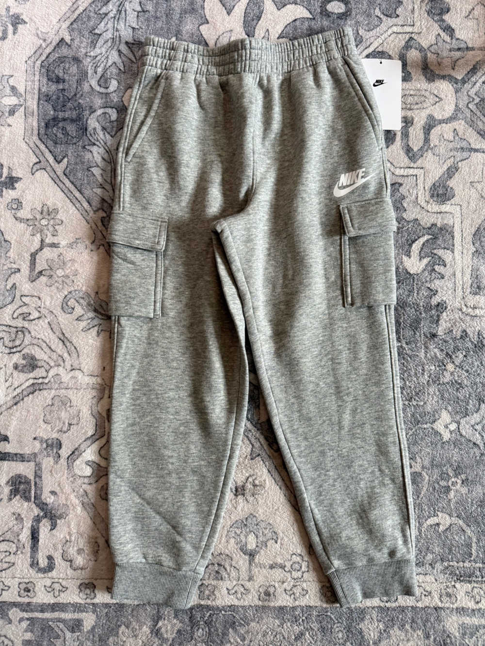 Nike Kids size 7 Grey Cargo Jogger Bottoms new